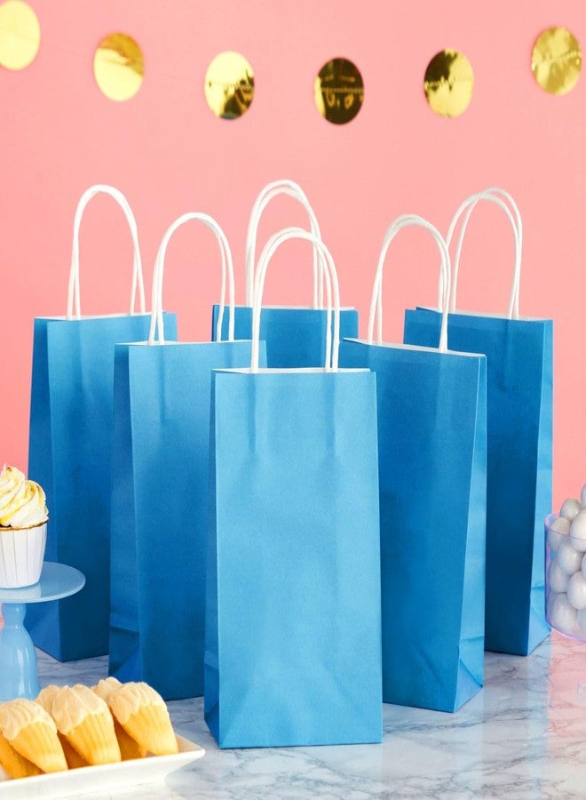 BLUE PANDA Gift Bags - 9 x 5 x 3 In, 25-Pack, Blue - Party Favor Bags with Handles for Candy & Treats - Image 2